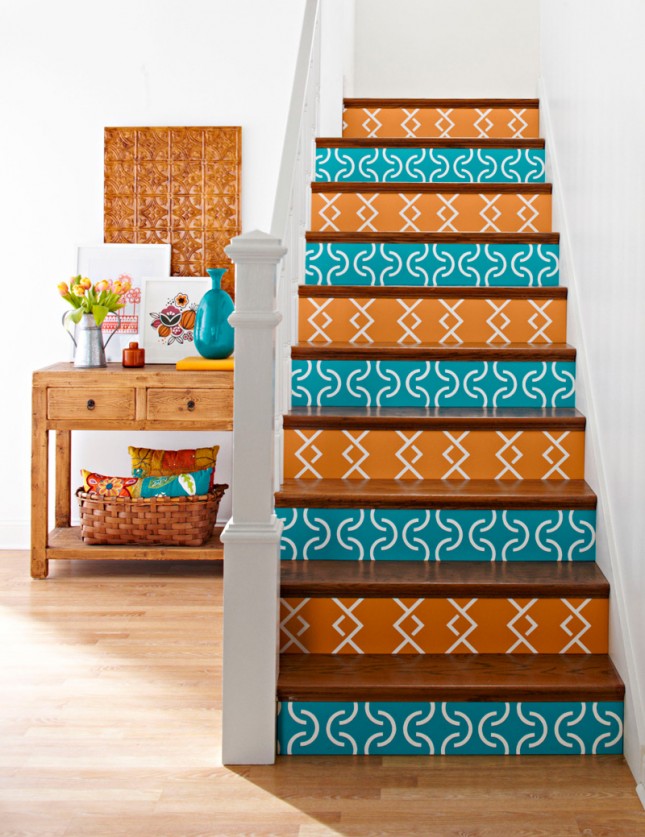 Bold Patterns Stairs decals ideas