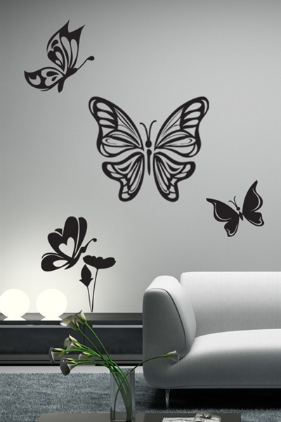 Butterfly Flight Wall Art Design Ideas