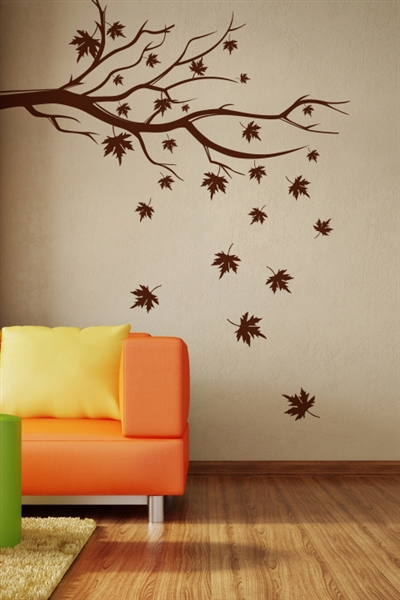 Falling Leaves natural wall art design ideas