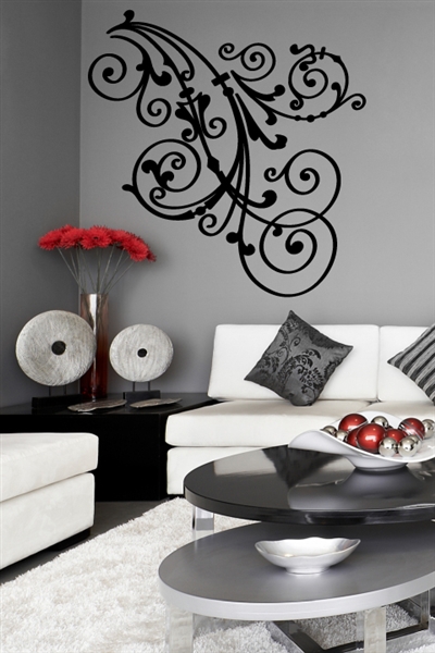 Floral Ornament-Baroque Wall Decal
