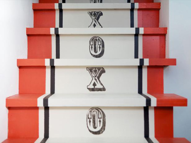 XOXO Stairs decals