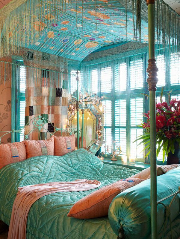 brilliant four poster canopy bed on bohemian bedroom ideas plus standing mirror also blue shutter window