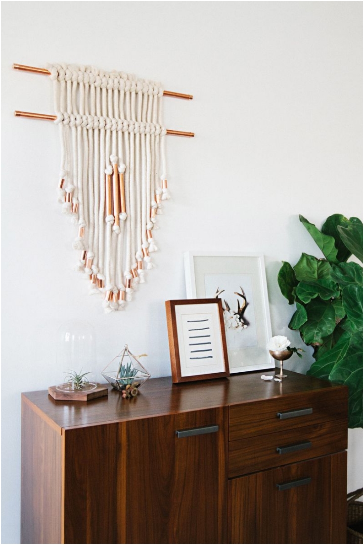 Copper Pipe Wall Hanging