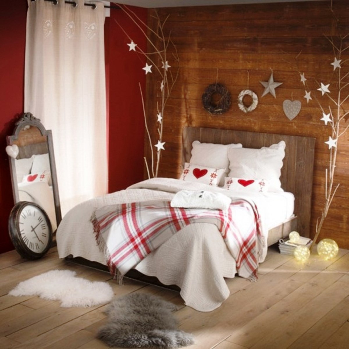 30 Christmas Bedroom Decorations Ideas