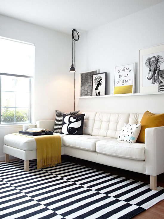 Contemporary Living Room Designs Ideas White Sofa