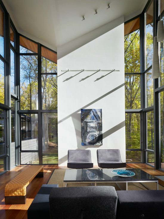 Contemporary Living Room Interior Sunlight Decor