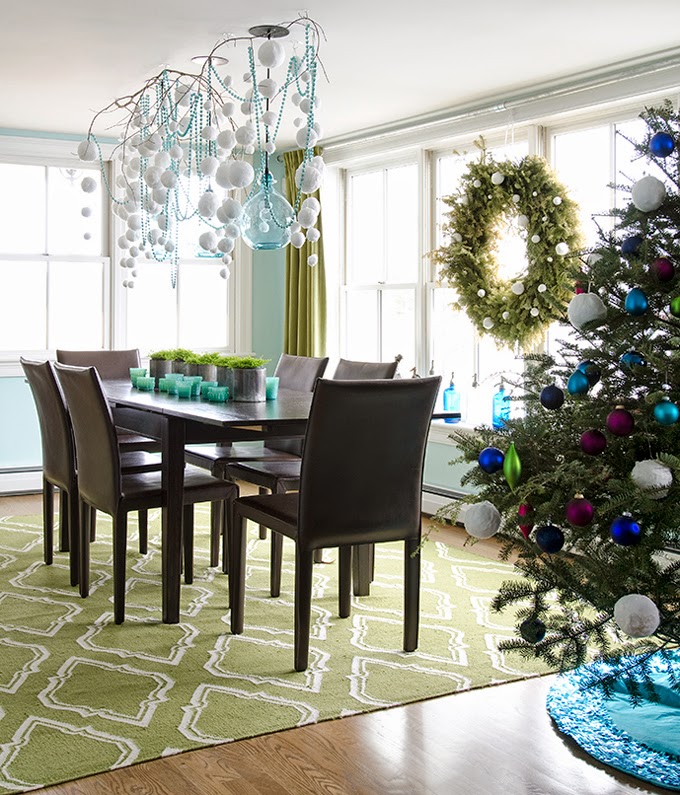 DIY Christmas Dining Room Decoration