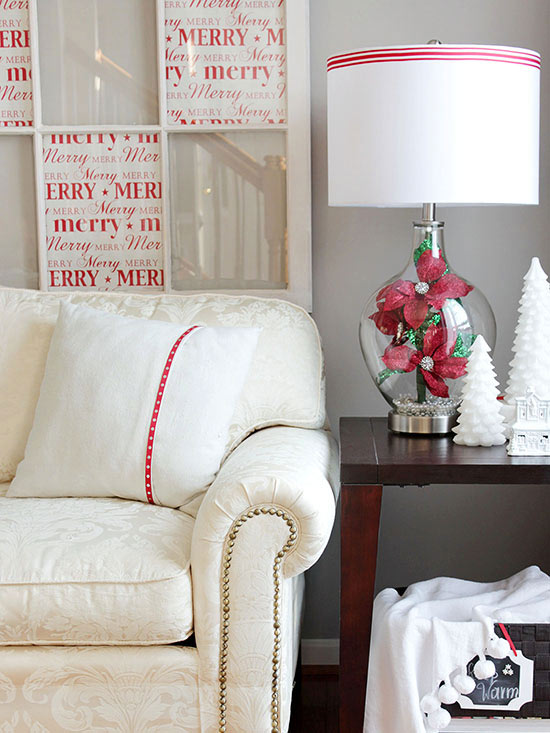 Red and green scheme has dominated christmas living rooms