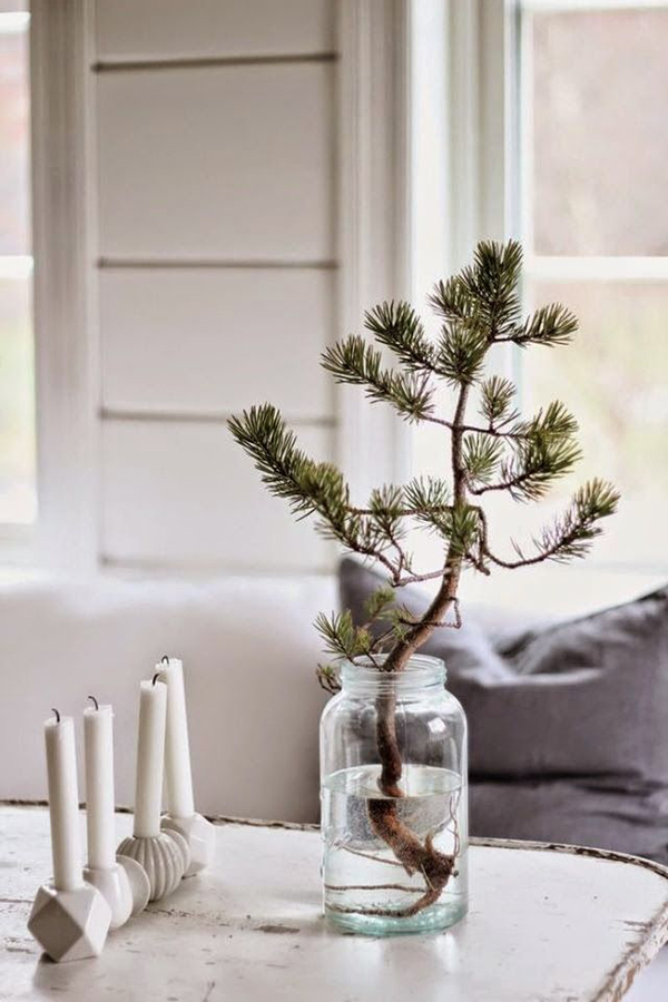 Simple Christmas Jar Decoration Home Ideas