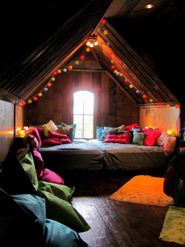 This room is a converted attic space.