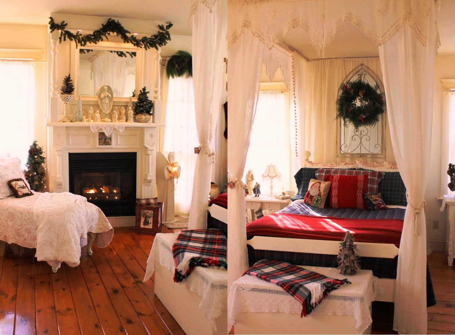 Pictures Of Bedrooms Decorated For Christmas