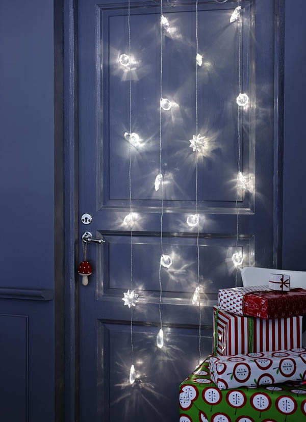 christmas light decoration ideas On Door