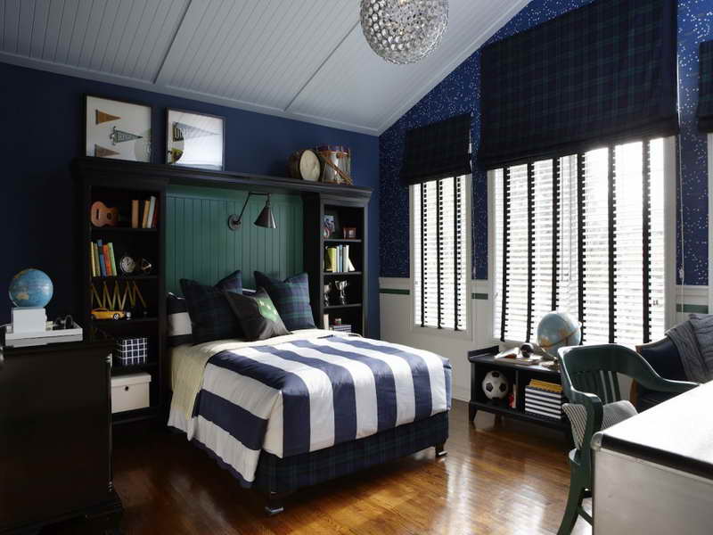 Dark Blue Kids Bedroom Paint Ideas