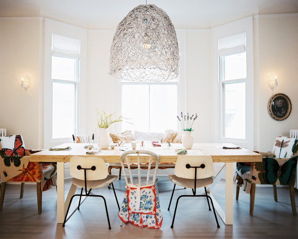 Modern Dining Room Mix match dining chairs