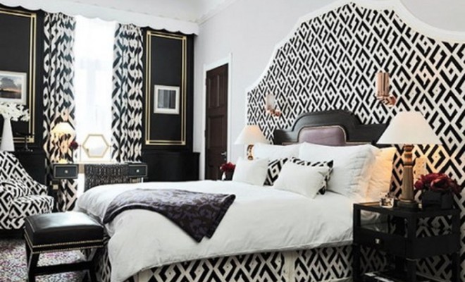 black and white bedroom interior design ideas