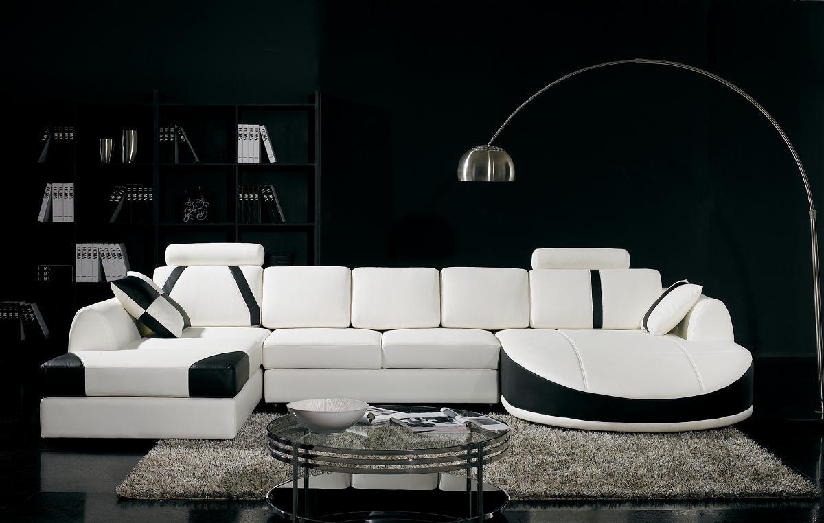 black white sectional sofa set
