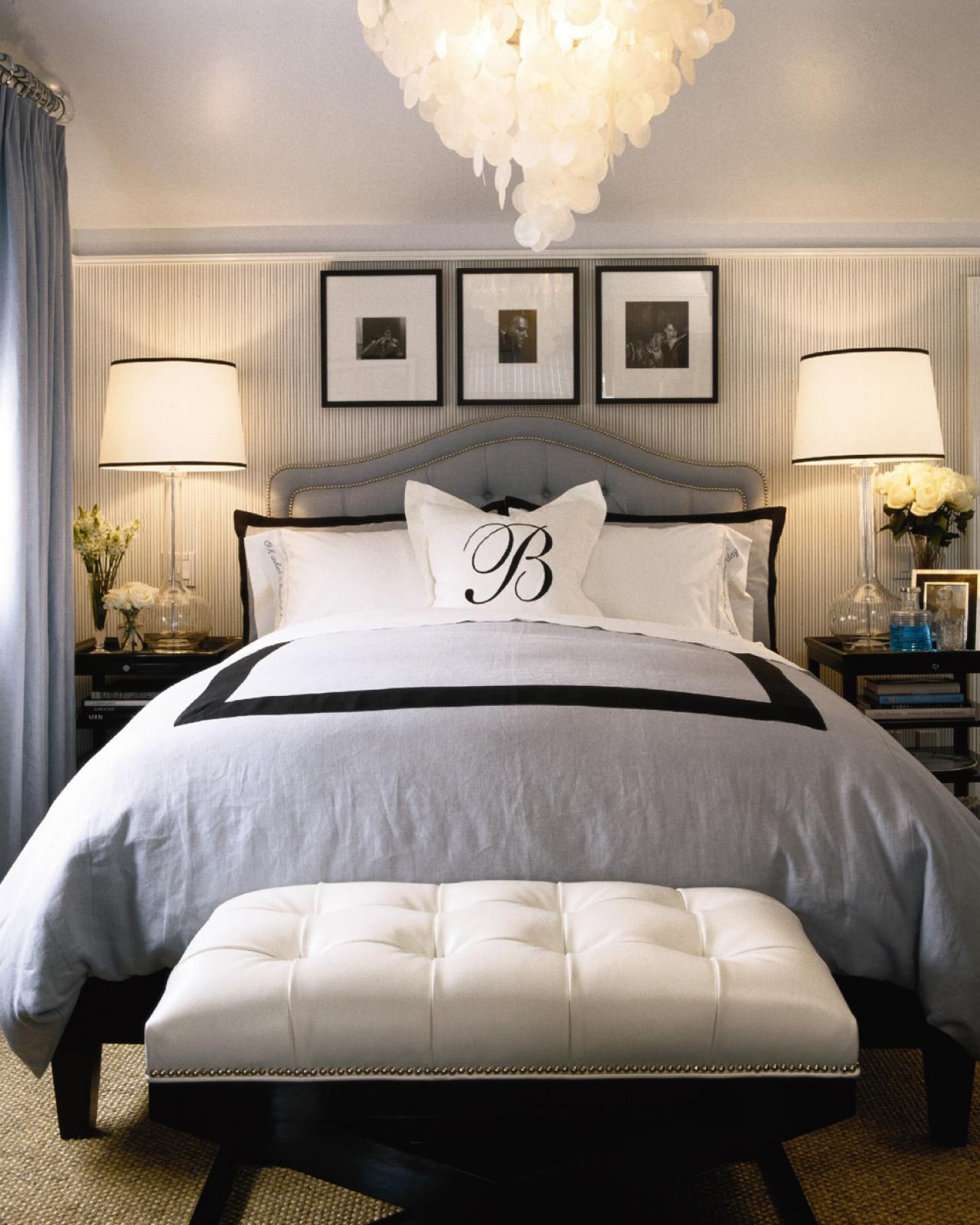 contemporary black and white bedroom decors