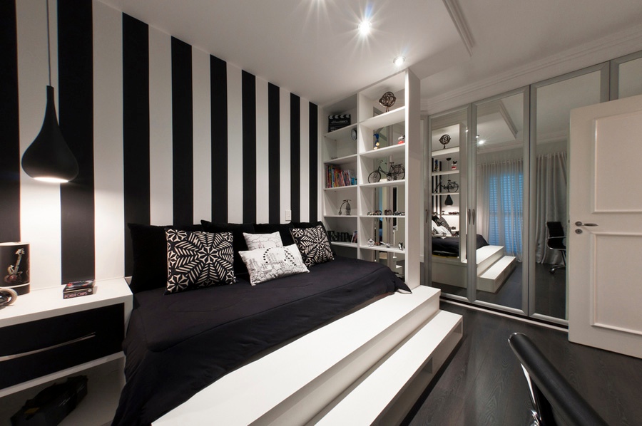 Black And White Bedroom Interior Design Ideas