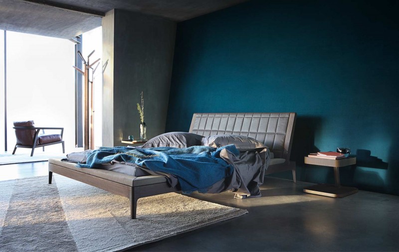 modern dark blue bedroom design decorating ideas contemporary minimalist style