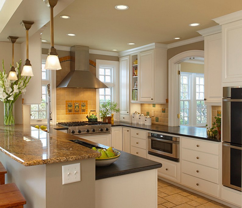 kitchen backsplash thoughts with white shelves