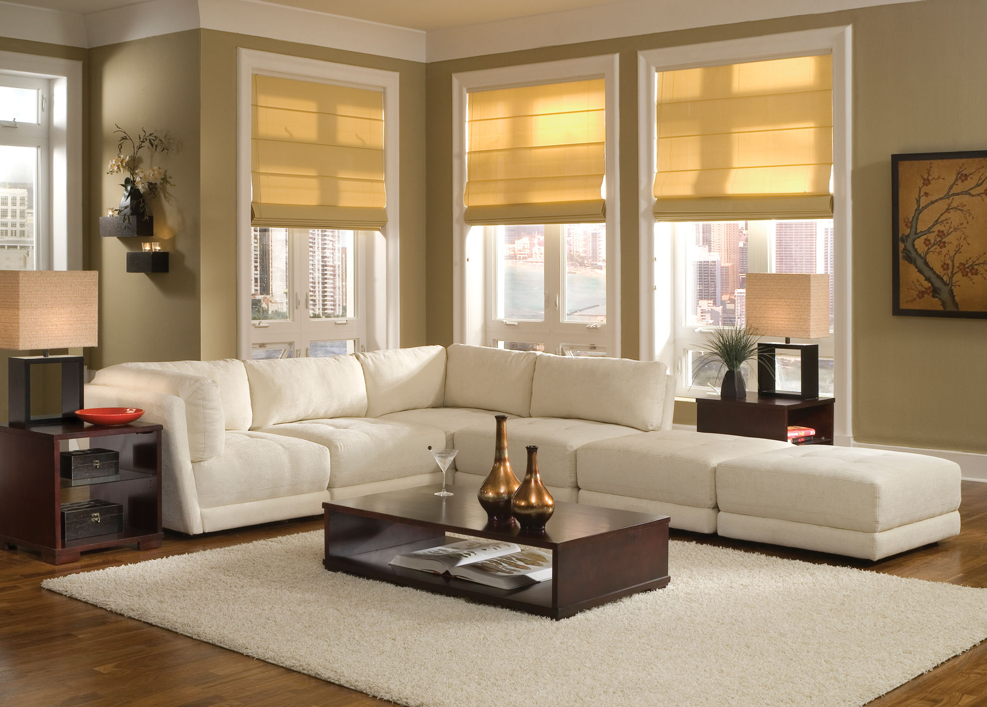 livingroom design sofas white