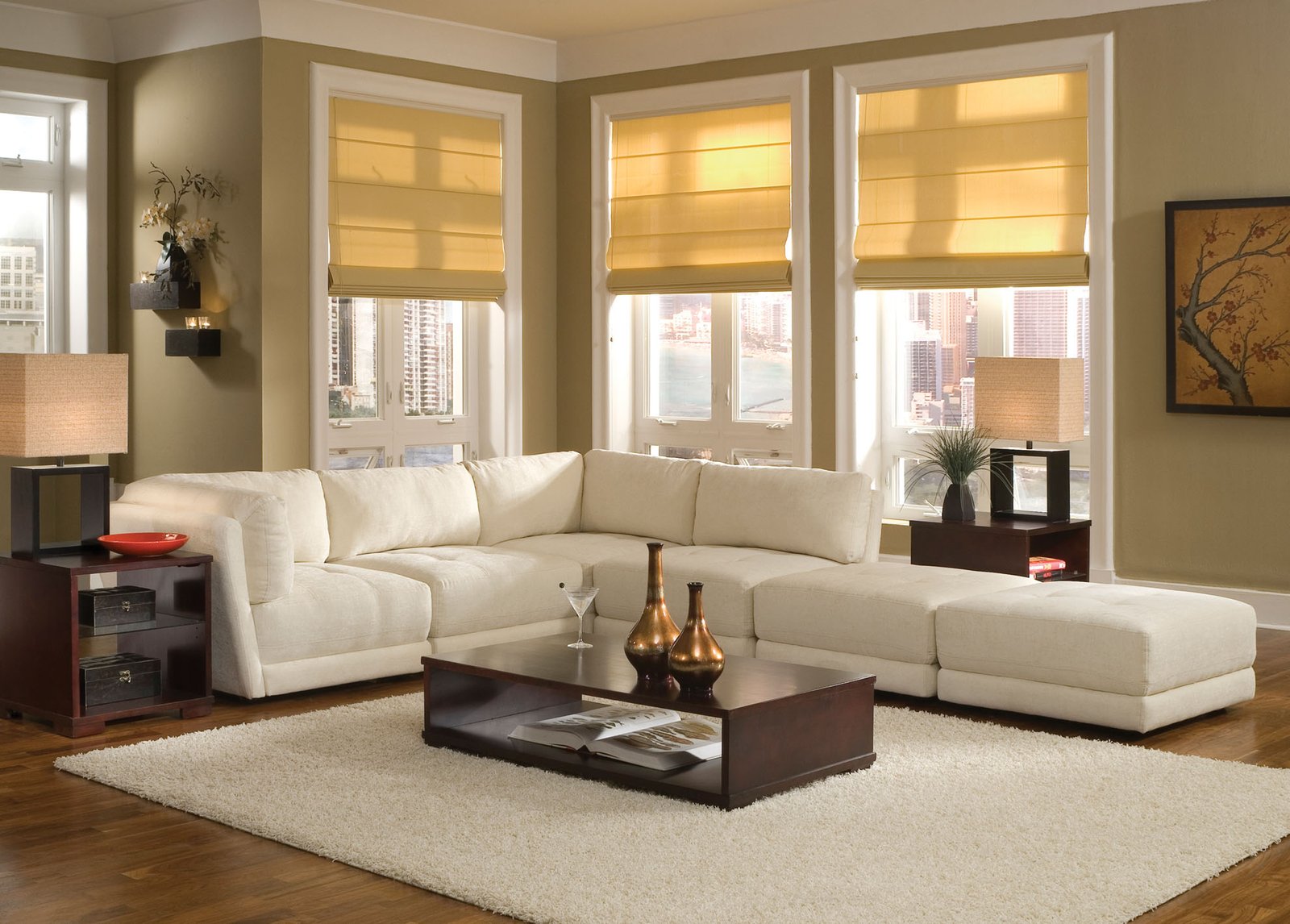 chic white couch living room ideas