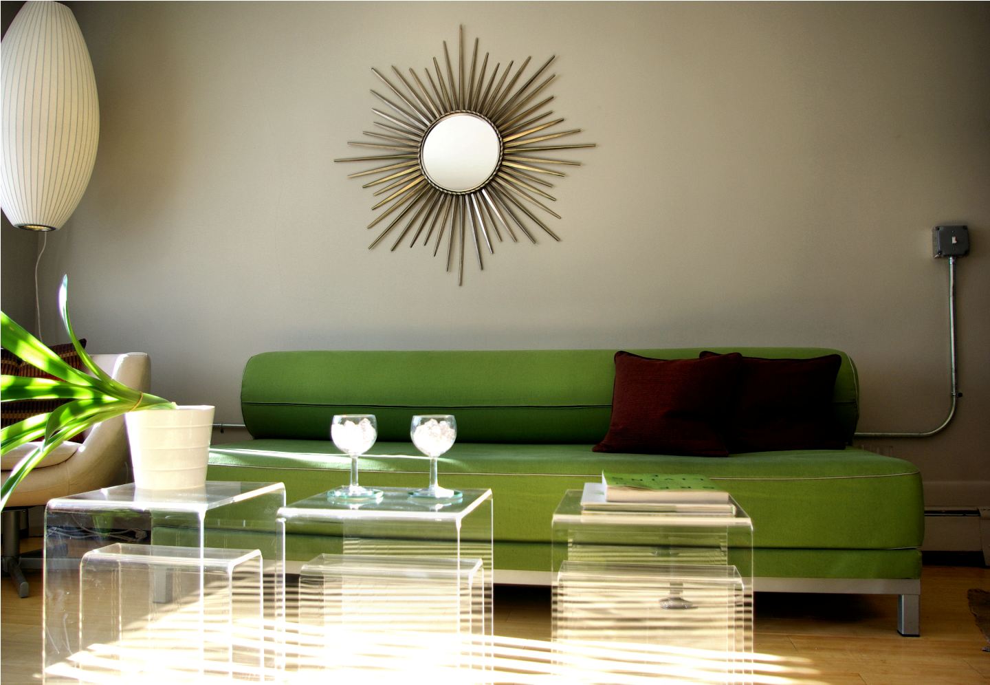 vintage green base wooden rectangle coffee table feat midcentury couch on grey rug as decorate traditional living room furnishing