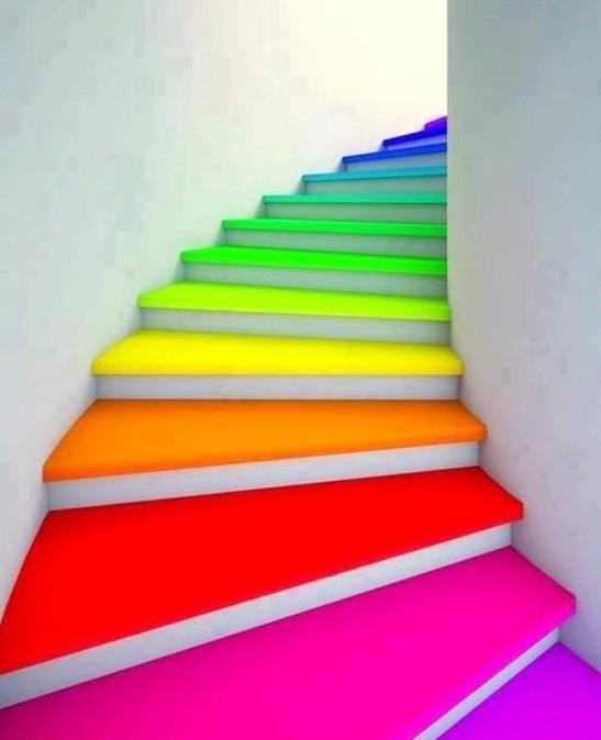 rainbow stairs Design