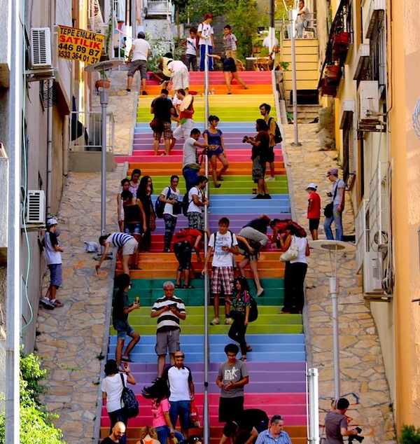 rainbow stairs Turkey