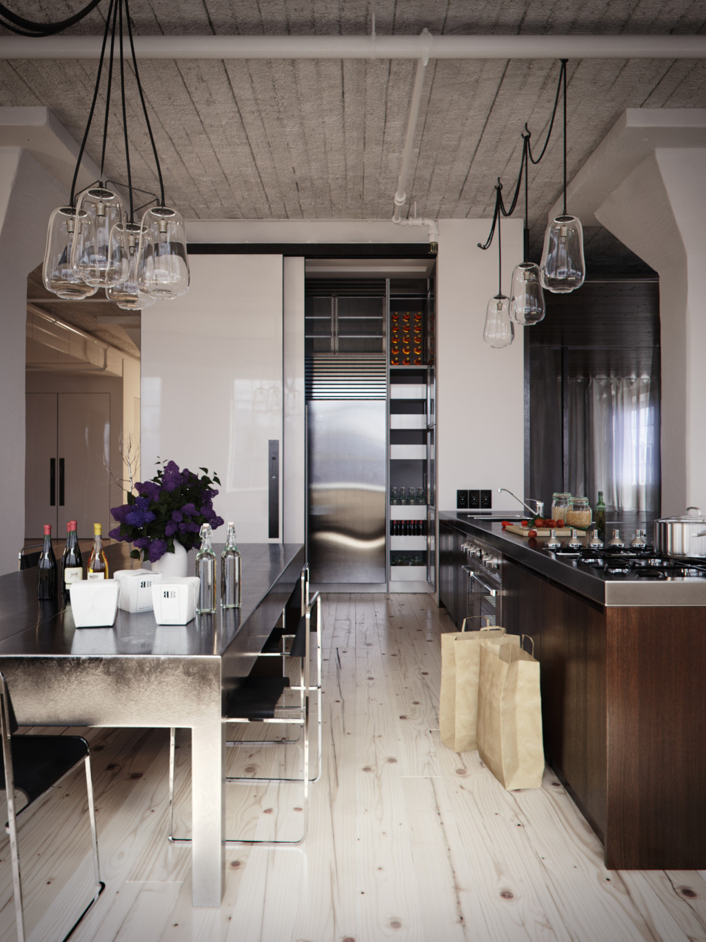 21 most beautiful industrial kitchen designs idea