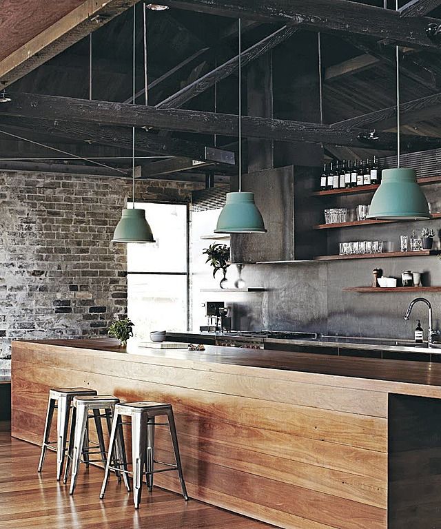 Kitchen Space With Wood
