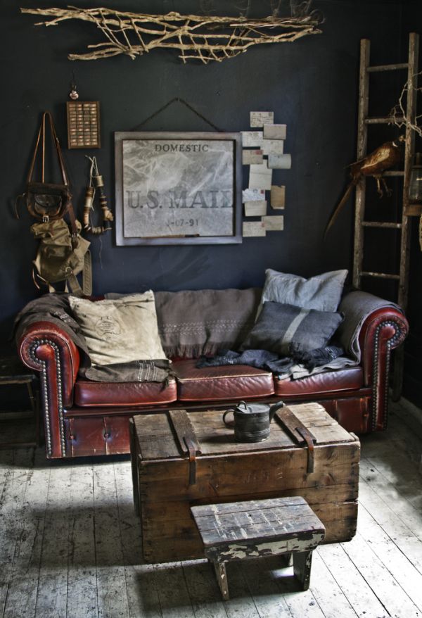leather sofa industrial