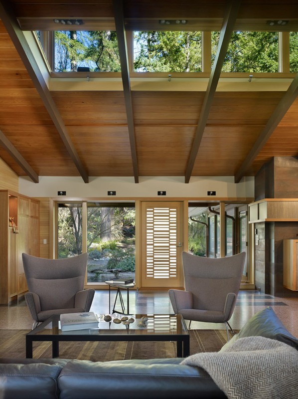 Contemporary The Lake Forest Park Renovation Design by  Finne Architects Wooden Interior