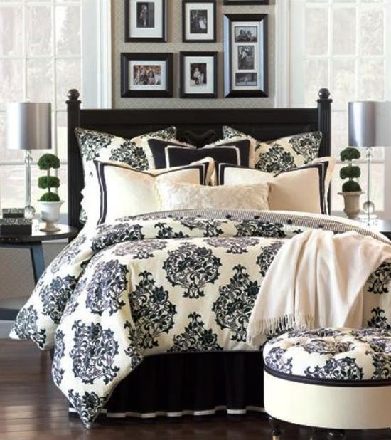 Evelyn Bedding Collection subtle textures of embroidered sheers, block printed cottons, and ribbon detailing.