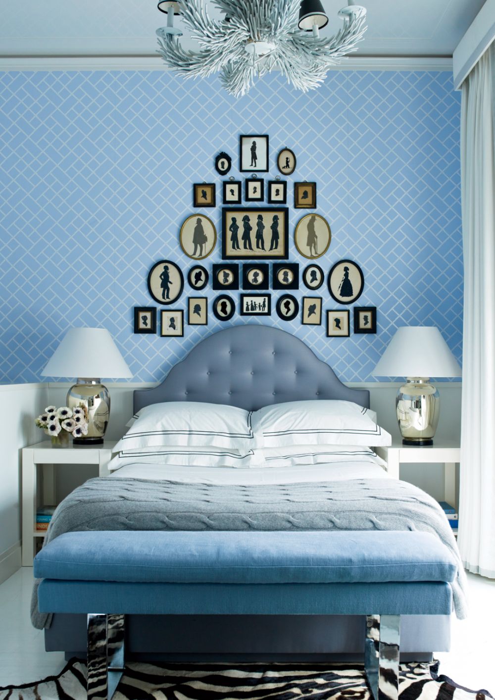 contemporary blue bedroom pamplemousse design new york city