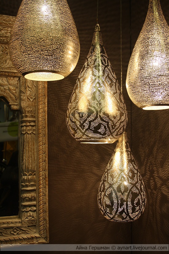 Cool metal light fixtures Moroccan style
