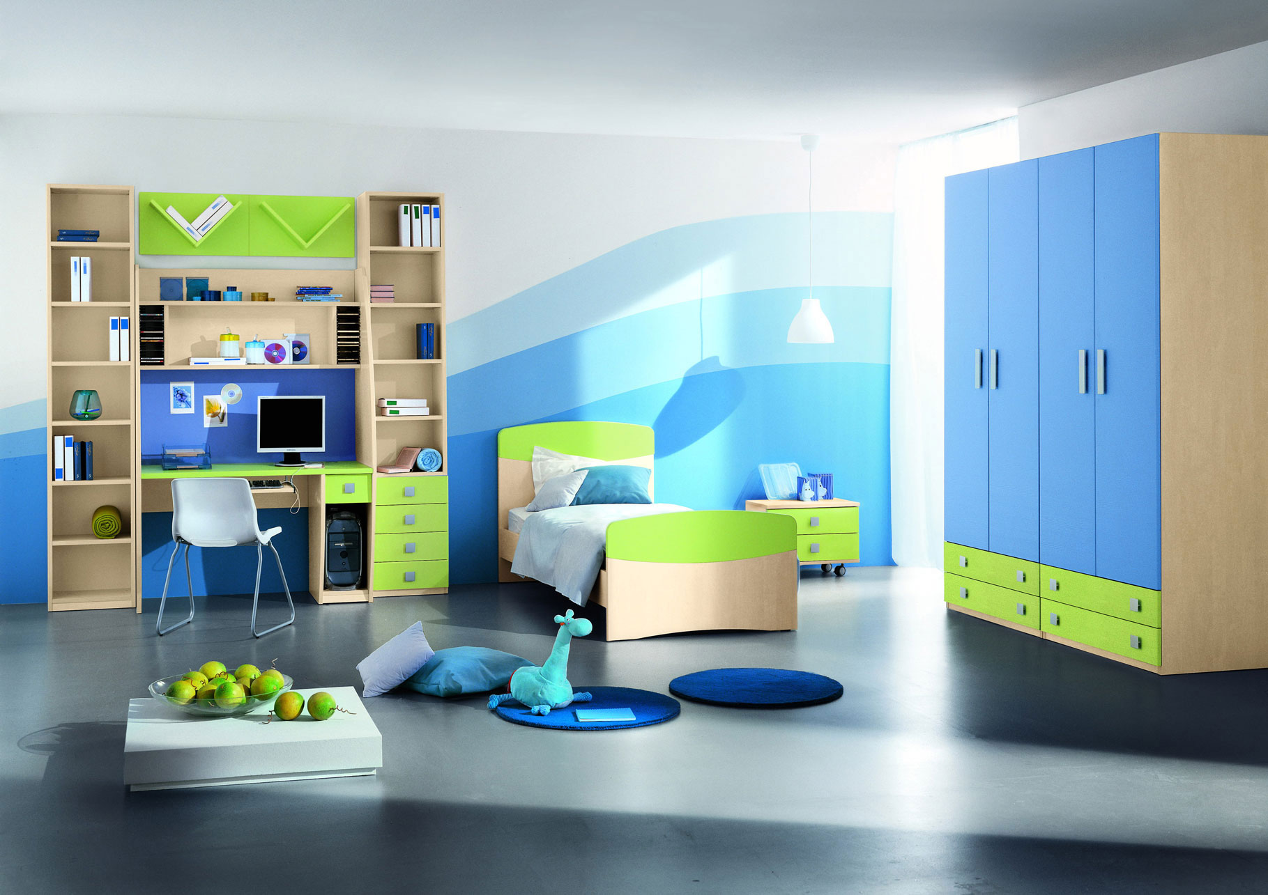 blue kids room