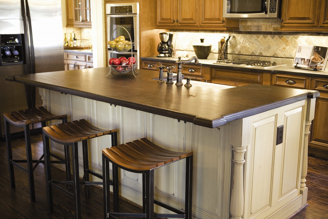 kitchen decoration dark wood countertops with white wood kitchen island base