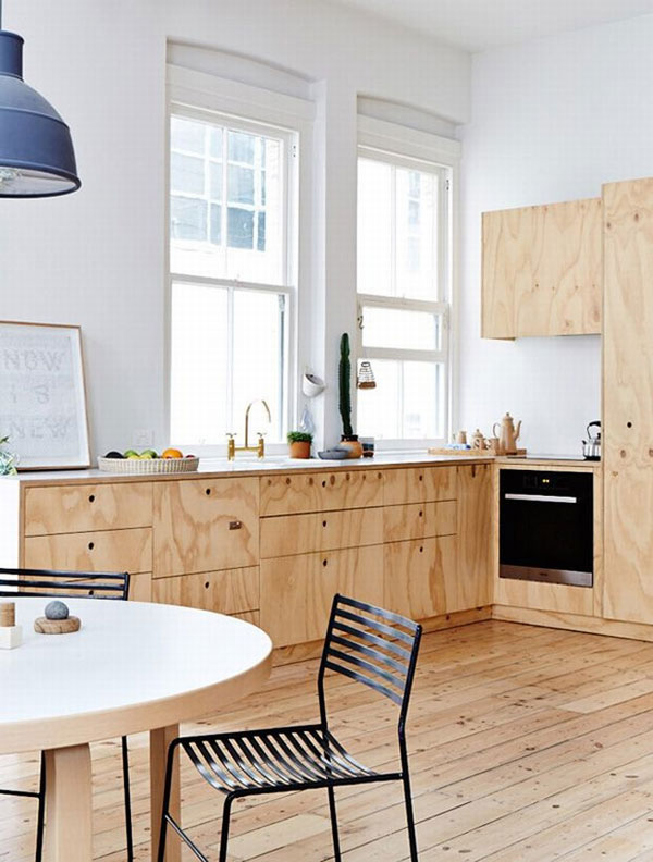 Modern Style Cozy Wooden Kitchen Design
