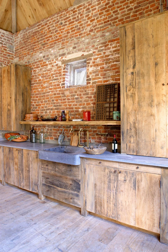 Vintage wooden kitchen