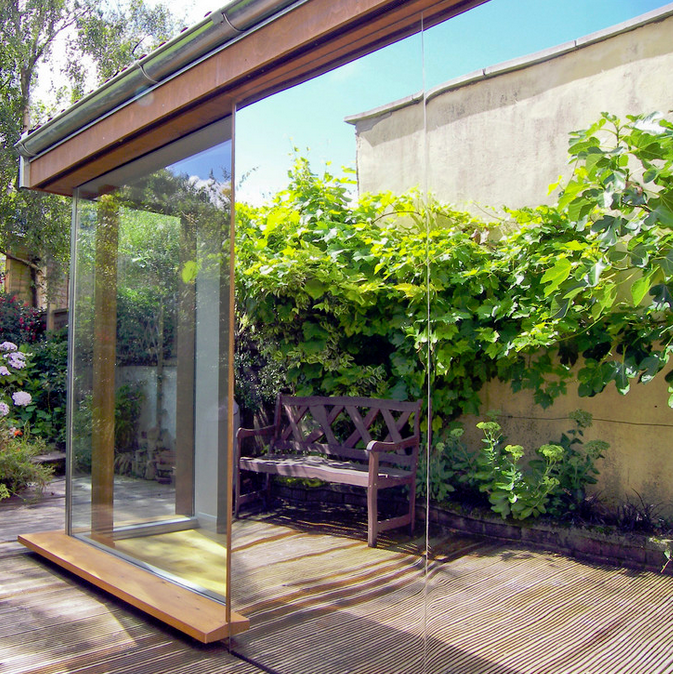 mirror to reflect plants space sunlight back into house