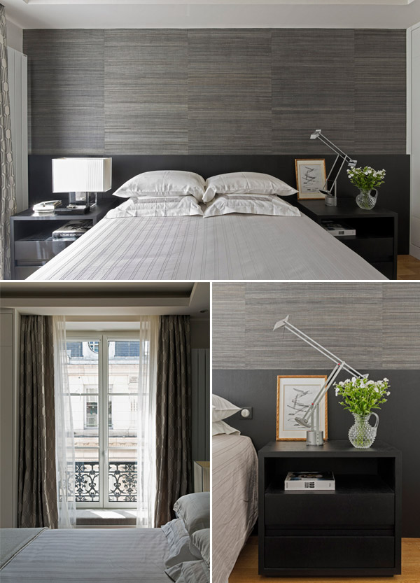 Gray bedroom apartment