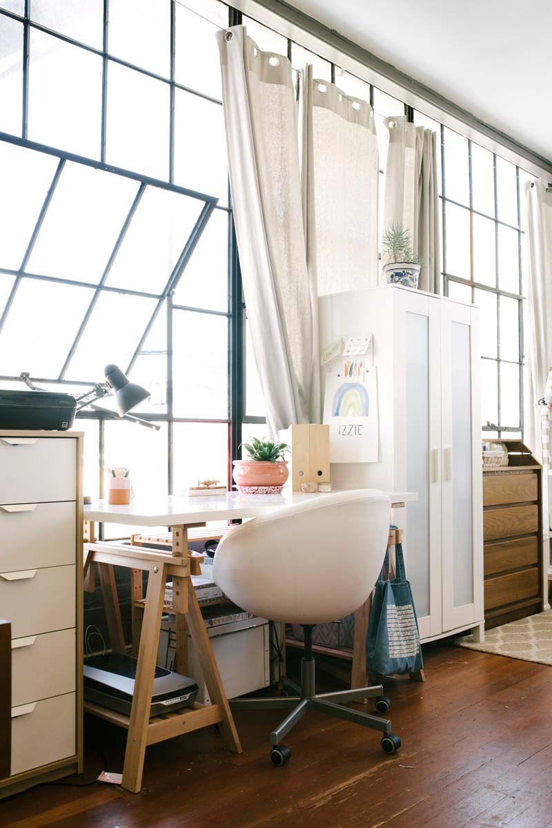 Small Space Office in Home