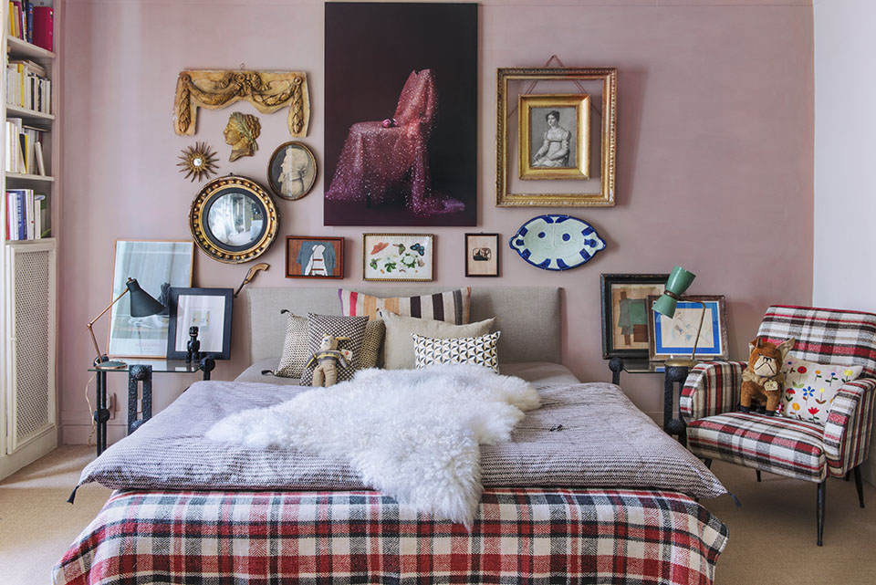 vintage style bedroom with antique decor