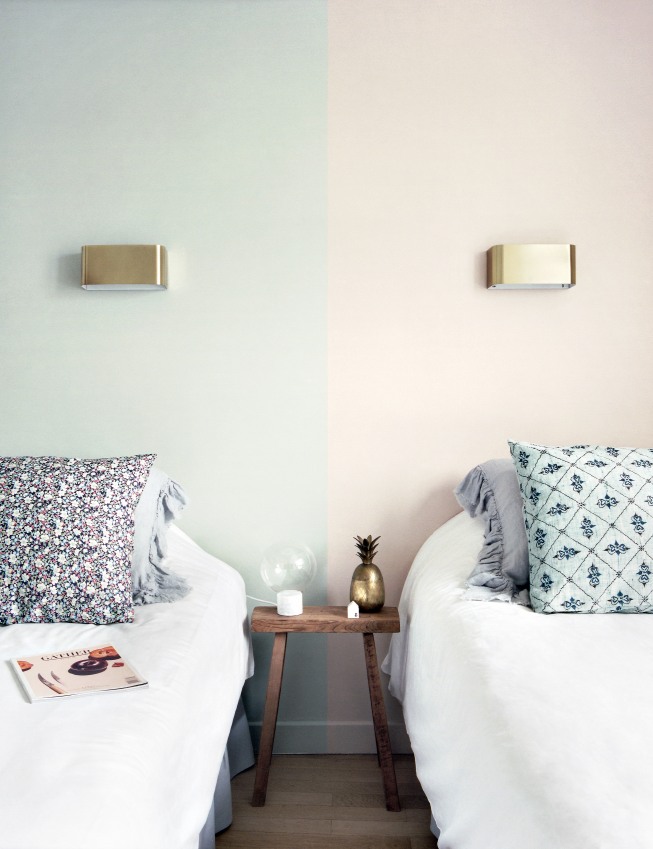 vintage modern and Scandinavian atmospheres in bedroom