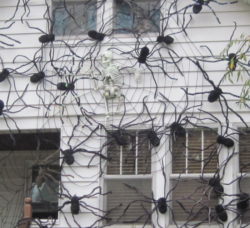 Crazy Spider House Outdoor Halloween decoration