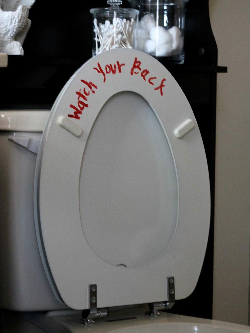 Halloween Decor toilet message