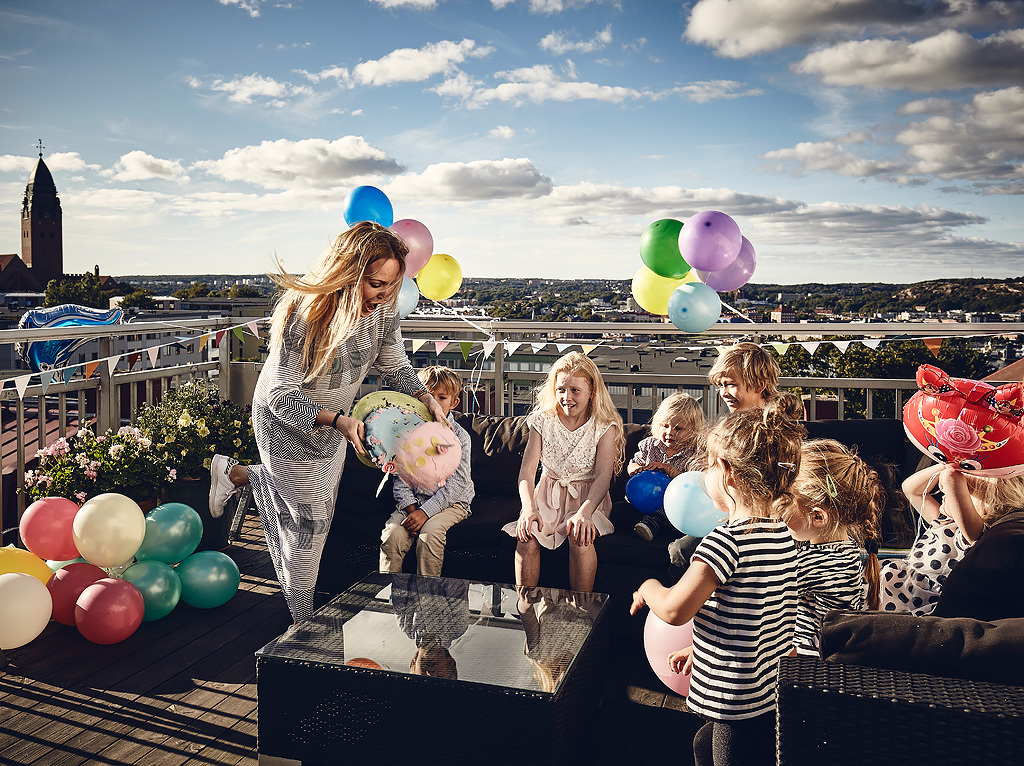 Kids Party on Rooftop Terrace