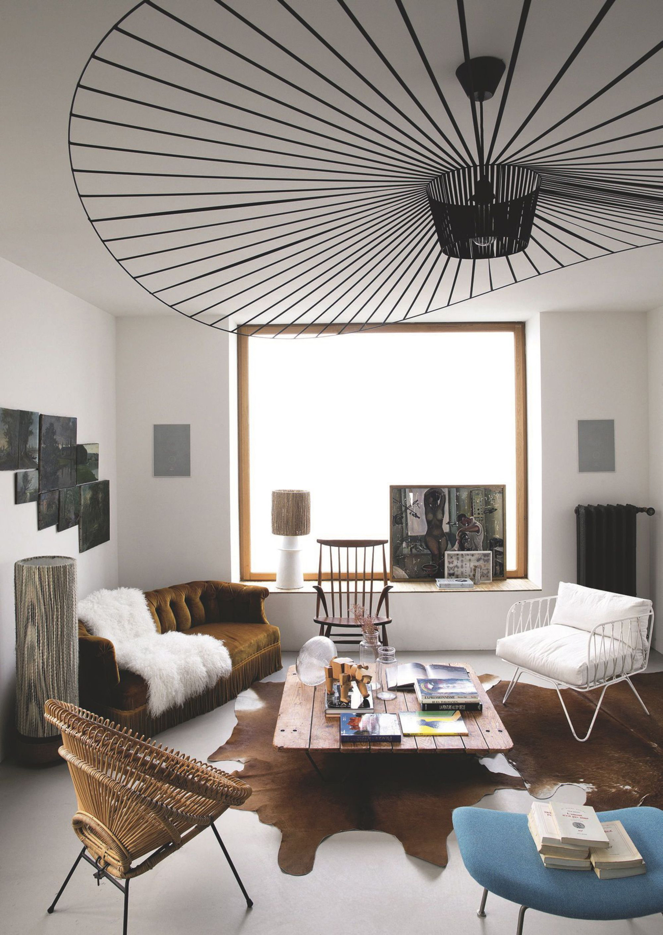 Loft Livingroom velvet sofa