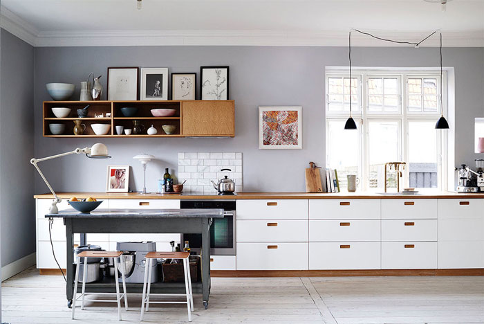 Nordic Kitchen Design With Small Dining Table